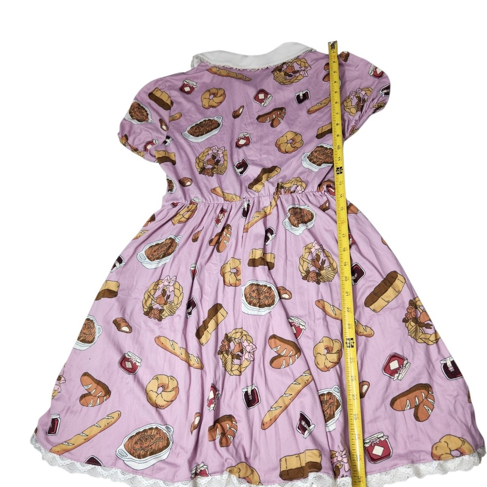 Kiki's Delivery Service Size Medium Sweets Dress Pink Peter Pan Collar Ghibli - Picture 10 of 11
